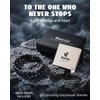 Men's Magnetic Bracelets, Stainless Steel Bracelet for Men-Black Blue Matte