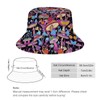 Psychedelic Hippie Mushrooms 60s Bucket Hat for Women Men Packable