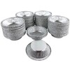 pactogo 3" Disposable Aluminium Foil Tart Pans Mini Silver Baking