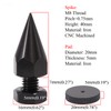 Flushbay 4 Pack Speaker Spikes M8 Black Audio Speaker Insulator