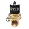U.S. Solid 1" Brass Electric Solenoid Valve 24VDC Normally Closed