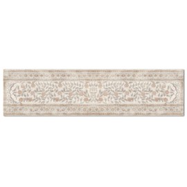 Highland Home Neutral Textile Deco-Floormat, Decorative Mat, Designer Rug, Waterproof, Low Profile, Eco-Friendly Non Slip, Made in The USA (8' x 2')