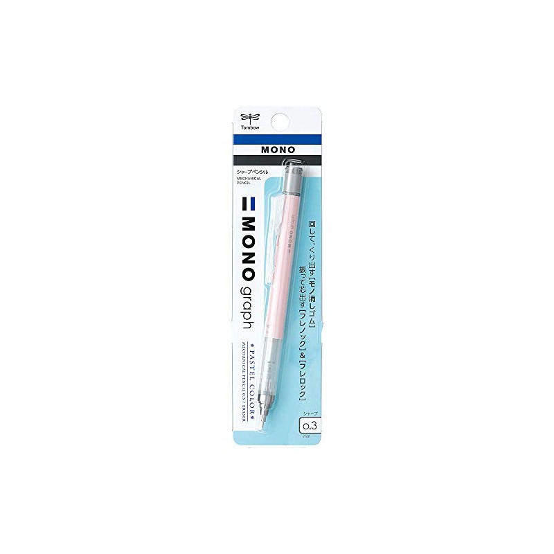 Tombow Mechanical Pencil Monograph Pastel Color 0.3mm Coral Pink DPA-137D