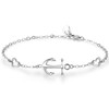 BlingGem Bracelet for Women 925 Sterling Silver Anchor Bracelet Good