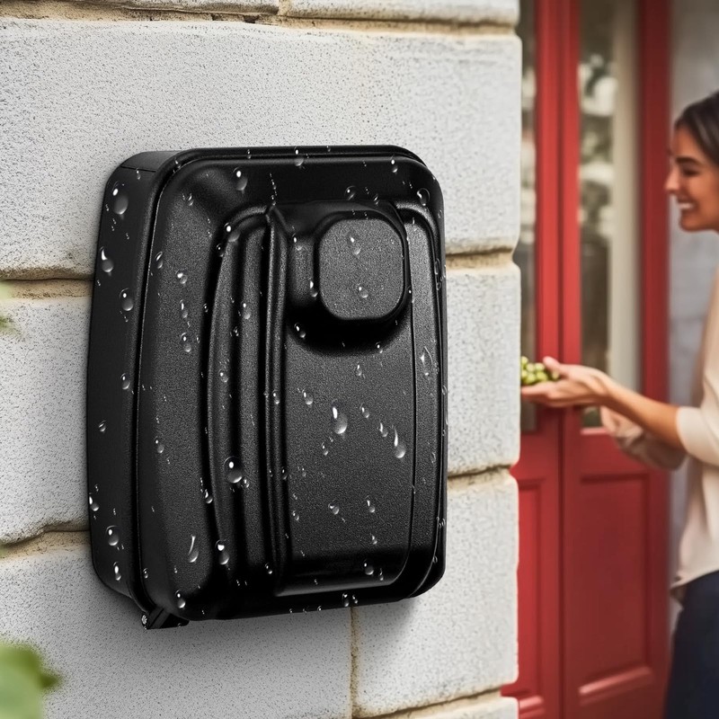 Holdfiturn Key Safe Wall Mounted Combination Lock Box Outdoor 12.2
