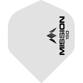 Mission Logo Std NO2 - White - 150 Micron - Dart Flights