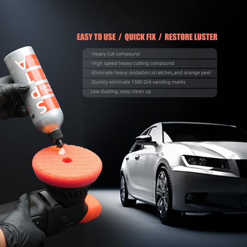 Mix Polishing Compound, SPTA 16.91oz (500ml) Polishing Compound Car Scratch