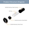 TOGU Door Latch Dust Protector SUS304 Stainless Steel Dust-Proof Security