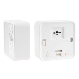 Casio TQ-770J-7JF Alarm Clock, Radio, White, Analog, Nighttime Second Hand Stop, Snooze Light,