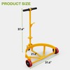AUTOSAVER88 1200lbs Drum Dolly 55 Gallon,Heavy-Duty Barrel Dolly with Anti-Slip