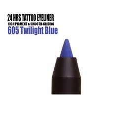 Italia Deluxe 24 Hr Tattoo Gel Eyeliner Eye liner Pencil Lip Eyeliner 600 + Free ZipBag (605 Twilight Blue)