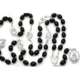Black Dolor Rosary Beads Rosaries - Our Lady of the Seven Sorrows