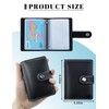 GAUENEEN Leather Business Card Holder, 26 Card Slots, RFID Blocking