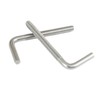 10 Pack M8x60mm L Shaped Foundation Bolt with Washers and
