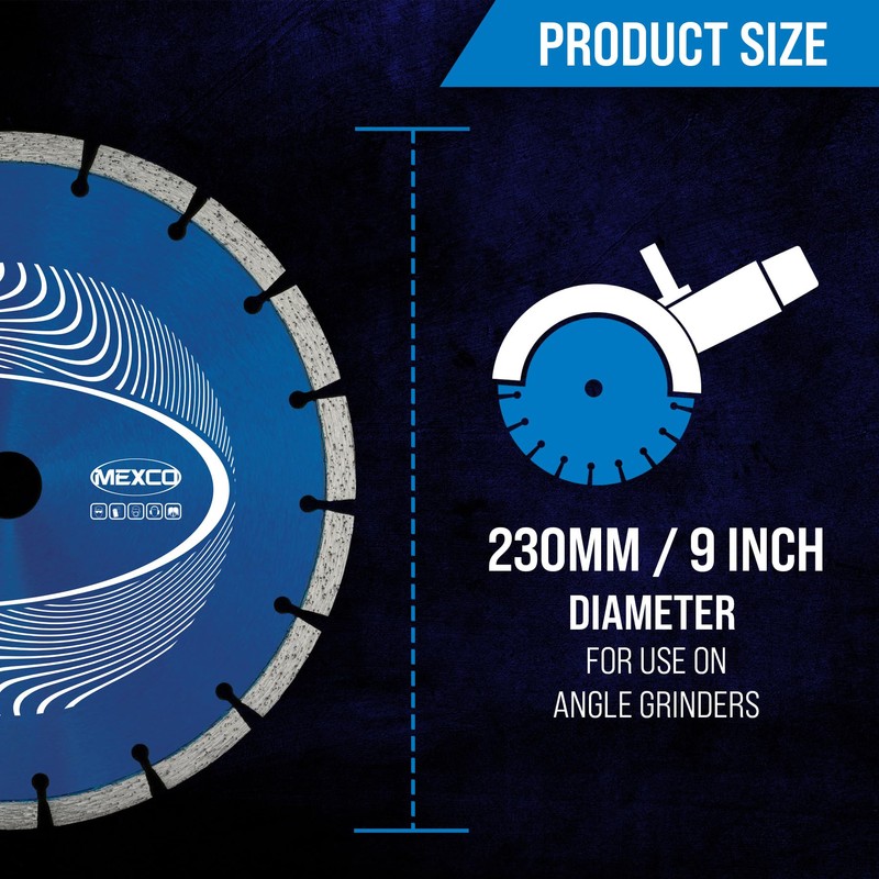 Mexco GPX10 General Purpose Concrete Diamond Blade, Cutting Disc for