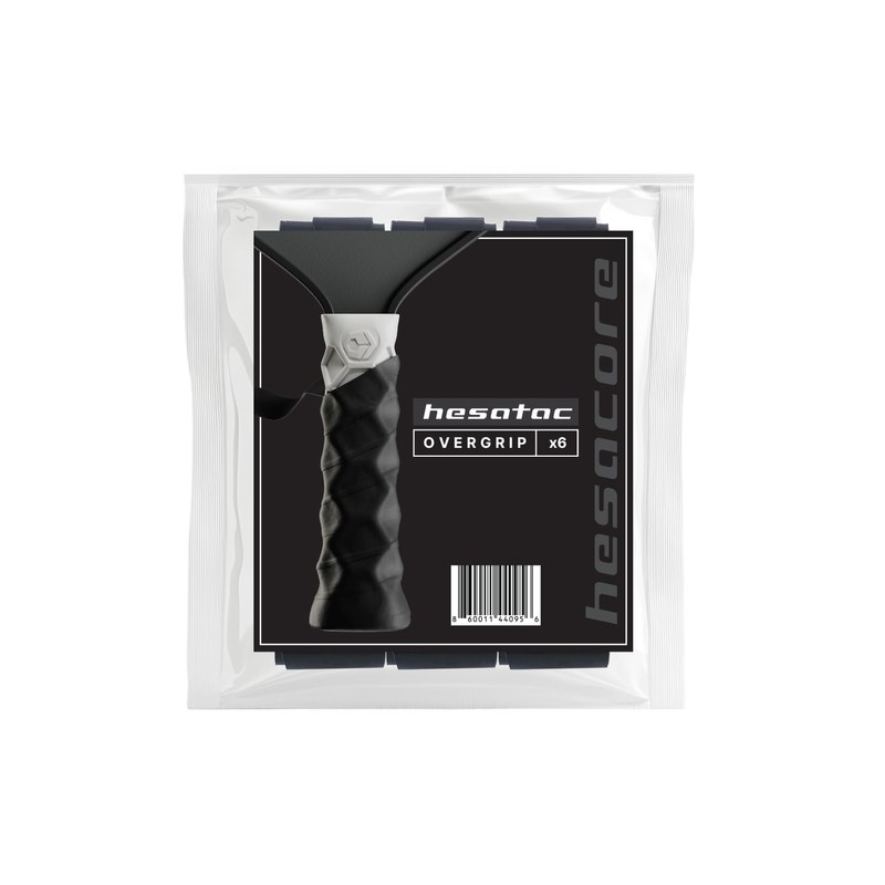 Hesacore Hesatac Overgrip Tape – 12 Pack – Black –