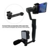 Triple Cold Shoe Extension Bracket Aluminium Alloy Microphone Stand Mount