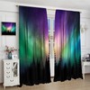 Northern Lights Forest Curtains,Northern Lights Aurora Borealis Cute Blackout Rod