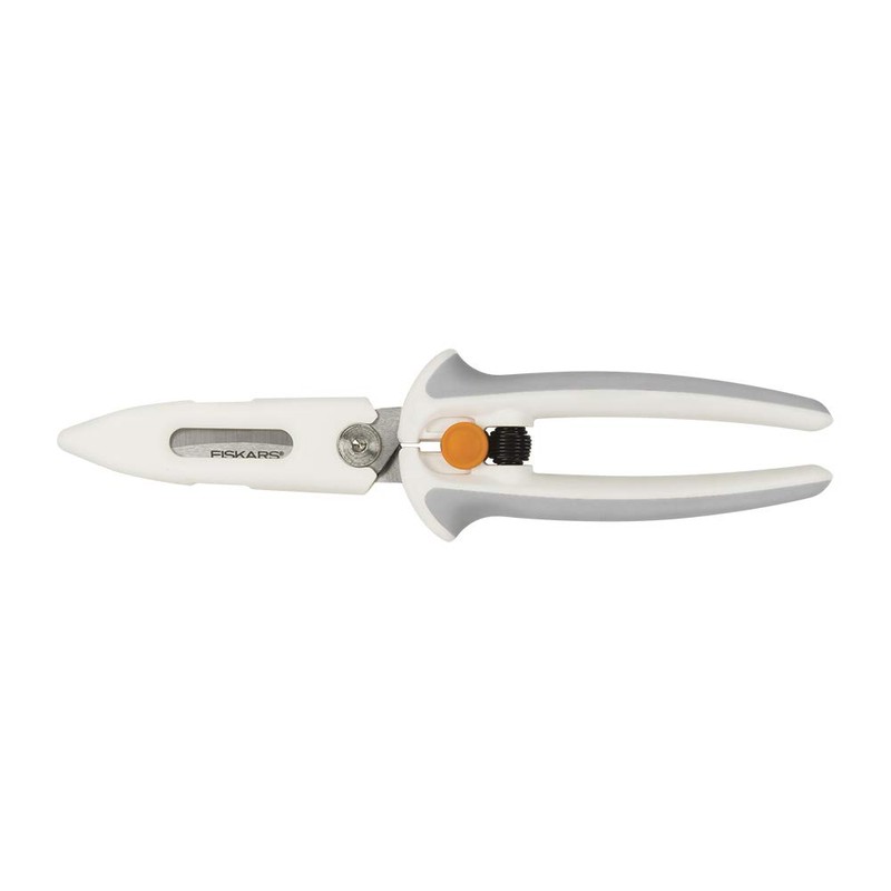 Fiskars Crafts Easy Action PowerCut Snips, 8, White/Gray