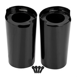 YDLMT Motorcycle Gloss Black Fork Boot Slider Covers For Harley Touring Electra Street Glide Ultra Limited & Tri Glide 2014-2023
