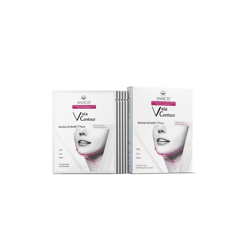 Bella Contour Neck Wrinkle Patch, Collagen Neck Mask Pack, 4