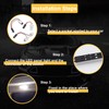 YnGia 4PCS 24-SMD Panel Dome Light, White 6000K Auto Car