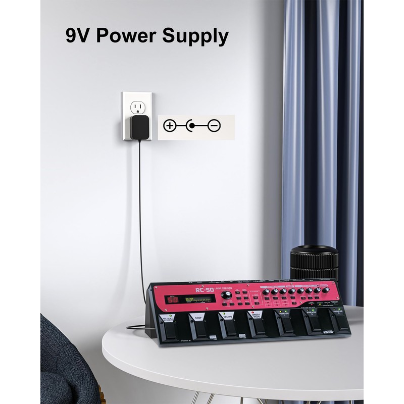 VHBW for Boss PSA Adapter 9V DC Compatible with Boss