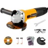 Hoteche 4-1/2-Inch Angle Grinder 6.3-Amp Compact Metal Cutting & Grinding