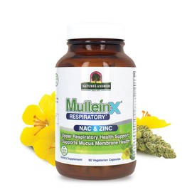 Nature's Answer MulleinX® Respiratory, NAC & Zinc, 90 Vegetarian Capsules