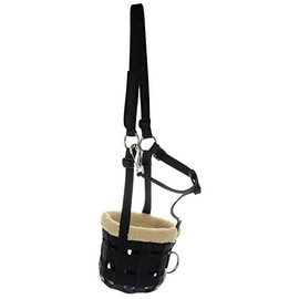 Hy Pony/Horse Muzzle With Fleece - Black: Pony