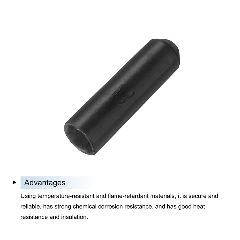 sourcing map 50Pcs Heat Shrink End Cap 8mm ID x