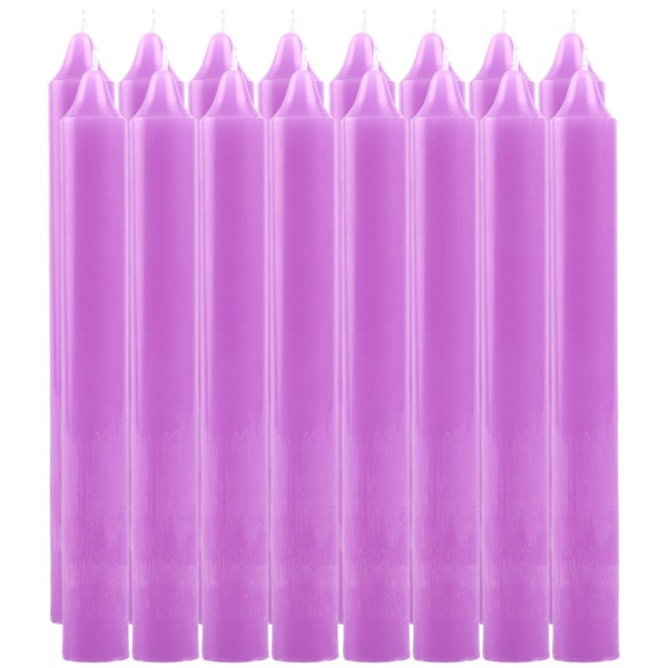 Taper Candles Purple 16 Unscented Length 17.5 cm