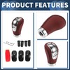 INFINAUTO Car Shift Knob, 9.4cm for 5 6 Speed Manual
