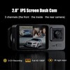 Dash Camera Triple Lens Rotatable HD1080P Night Vision 2in ISP