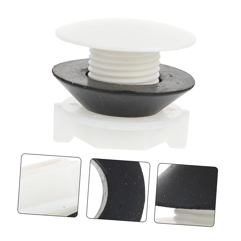 Operitacx 2Pcs Toilet Tank Plug Caps Plastic Connector for Water
