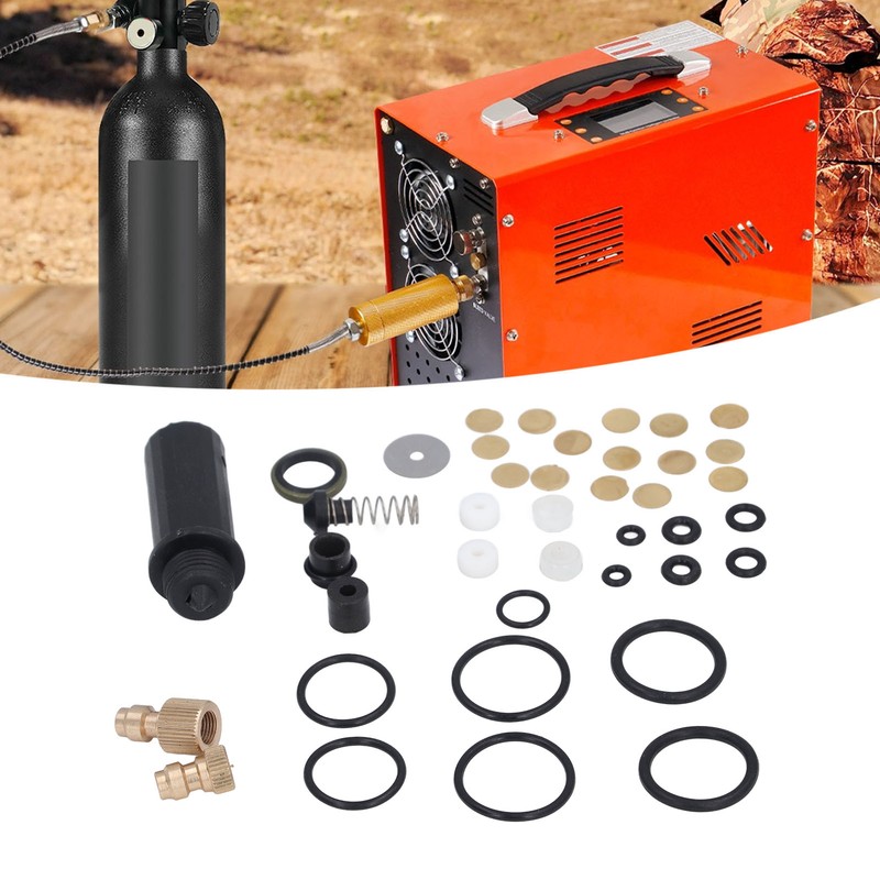 PCP Air Compressor Parts Breathing Valve Sealing Rings Nozzles 12V