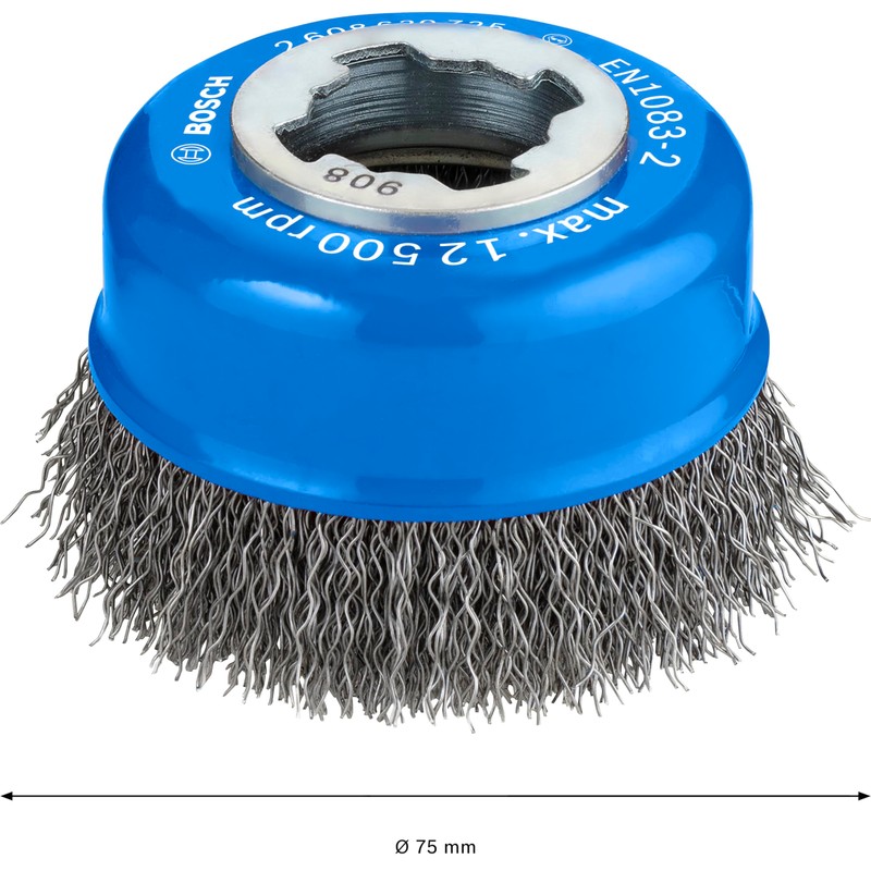 Bosch 2608620725 X-Lock Cup Wire Brush (Cup Shape, 3.0 inches