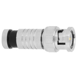10 Uds Conector Macho de Compresión BNC FR Coaxial Q9 Adaptador de Prensado en Frío para Transmisión de Señal de Sistemas CCTV RG59