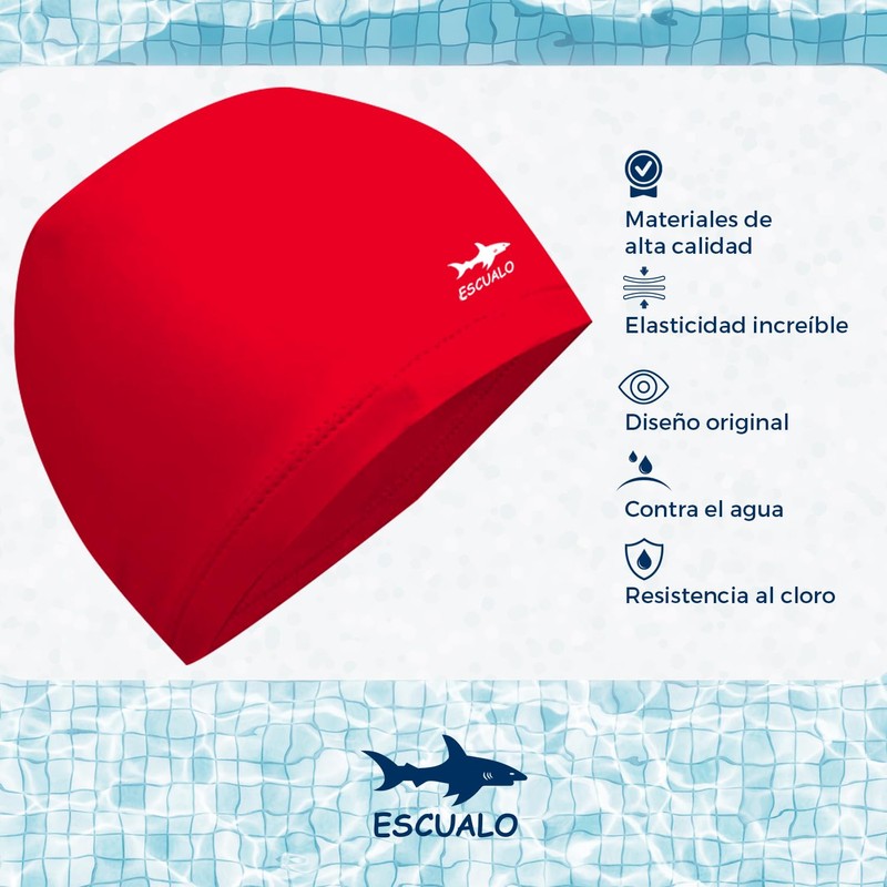 escualo Gorra para Natacion Unisex Adulto Modelo Lycra (Lycra) Unitalla,