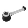 Handheld 10X Magnifier Loupe 3 LEDs Optical Glass with Measure