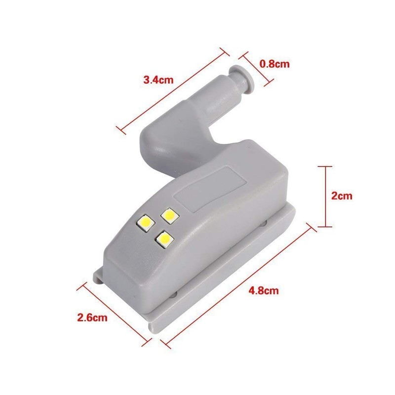 10 PCS Universal Cabinet Cupboard Hinge LED Light for Modern