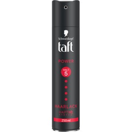 Schwarzkopf Taft Haarlack Power (250 ml), Haltegrad 5 Haarstyling, Haarspray für alle Haartypen, bis zu 72 Stunden starker Halt, vegane Formel*