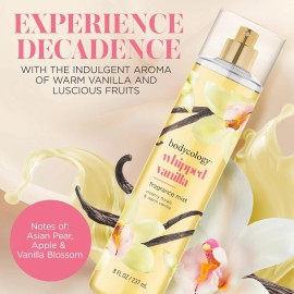 Bodycology Long-Lasting Fragrance Body Mist, Whipped Vanilla, 8 fl oz