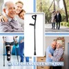 Forearm Crutches for Adults, Folding Arm Crutches, Aluminum, 10-Level Adjustable
