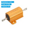 PATIKIL 25W 2 Ohm Aluminum Shell Resistor 5 Pack Aluminum