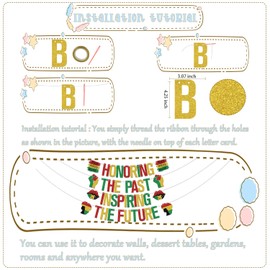 Black History Month Banner Black History Month Decorations Black History Decor African American Party Decor Supplies