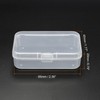 PATIKIL Clear Storage Container with Hinged Lid 65x45x20mm, 12 Pack