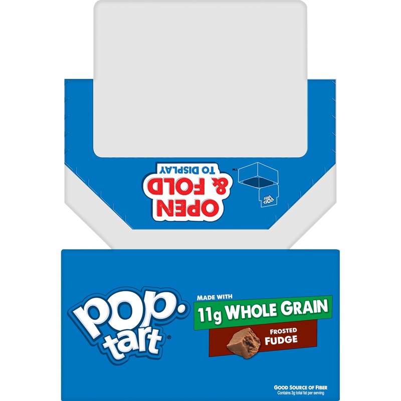 Pop-Tarts, Toaster Pastries Made with Whole Grain, Frosted Fudge, 17.6oz