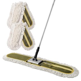 36" Commercial Dust Mops for Floor Cleaning Heavy Duty Floor Duster Mop with ...