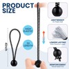 Wowangce 100 Pcs 4 Inch Ball Bungee Cords Tarp Tie
